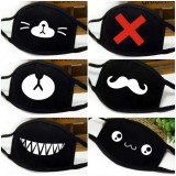 Чёрные K-pop маски с рисунками в ассортименте