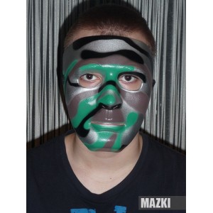 Маска Кабуки / Лицо без эмоций камуфляжная