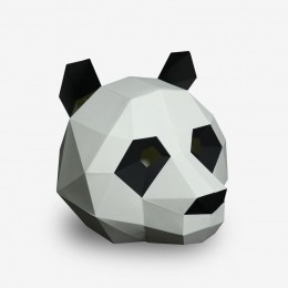 Картонная 3D-маска панды