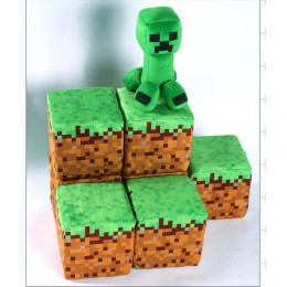 Мягкий кубик-земля Minecraft