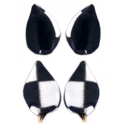 Ушки Sweet Kawaii Clip on Cat Ears - Big Checkered