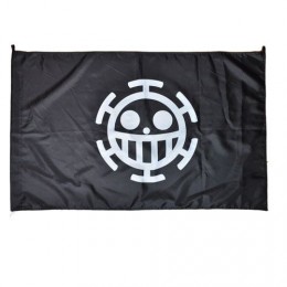 Флаг One Piece Trafalgar (черный)