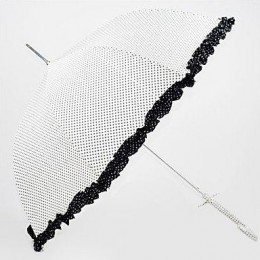 Зонтики в мелкий горошек с рюшами