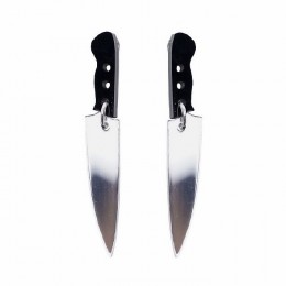 Акриловые серьги Ножи