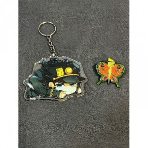 Набор акриловый брелок и металлический значок Jojo Б/У