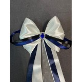 Бант бело-голубой Б/У