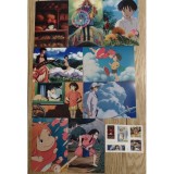9 постеров ghibli 3 + стикеры Б/У