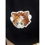 Деревянный значок Genshin impact Goro Б/У