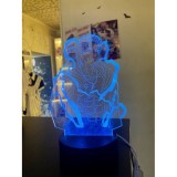 Акриловый ночник Attack on Titanи Б/У