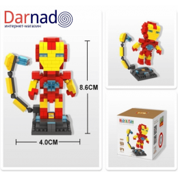 Минифигурка Железный Человек в стиле Майнкрафт (Iron Man)