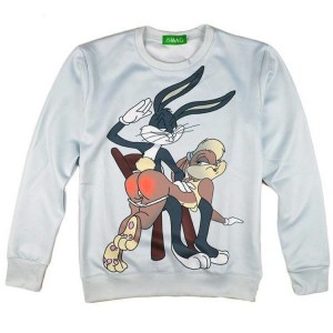 Свитшот кролик Багз Банни с крольчихой (bugs bunny)