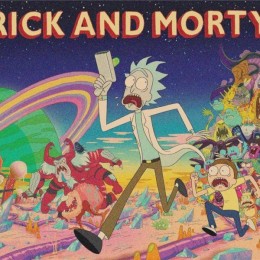 Постер с персонажами Рик и Морти