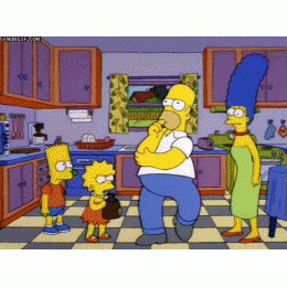 Свитшот с Гомером Симпсоном (Simpsons) Пончики