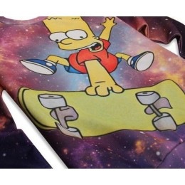 Свитшот с Бартом Симпсоном (Simpsons) Космос