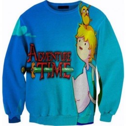 Свитшот-кофта Джейк и Финн из Время приключений (Adventure time)