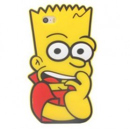 Силиконовый чехол на айфон 4-4S-5-5S-6 Барт Симпсон