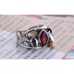 Кольцо Арагорна / Кольцо Барахира (серебро, красный корунд)