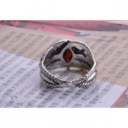 Кольцо Арагорна / Кольцо Барахира (серебро, красный корунд)