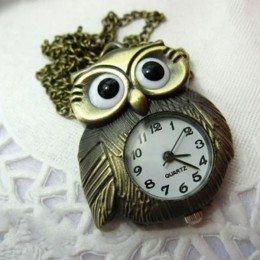 Кулон - часы Owl