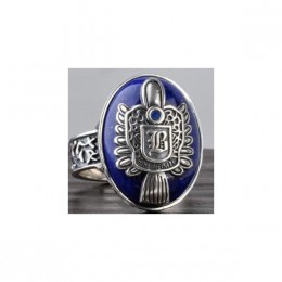 Кольцо Стефана / Дэймона (серебро, с вашей буквой)
