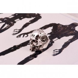 Кольцо T800 Skull (серебро)