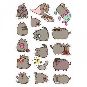 Стикерпаки Котик Пушин Pusheen cat