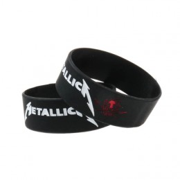 Силиконовый браслет Metallica