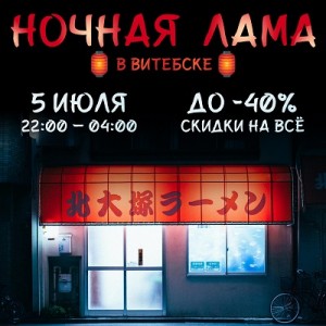 Ночная лама в Витебске
